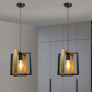 lustre vintage en bois pour cuisine et restaurant
