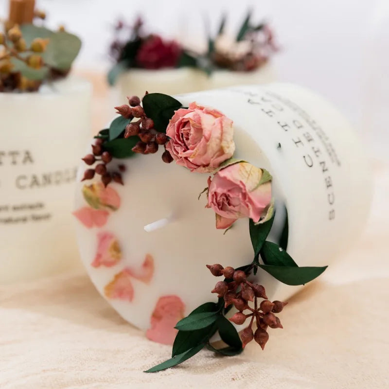 bougies d'aromathérapie romantiques en cire de soja cadeau détente anti-stress - vue 5 sur 10