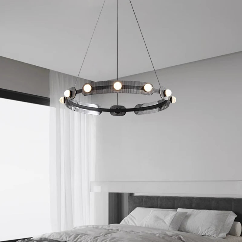lustre moderne led suspendu pour éclairage intérieur décoratif