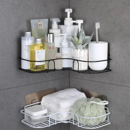 étagère murale de rangement pour cosmétiques et shampoing
