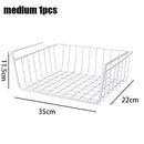 paniers de rangement suspendus en métal pour organisation polyvalente