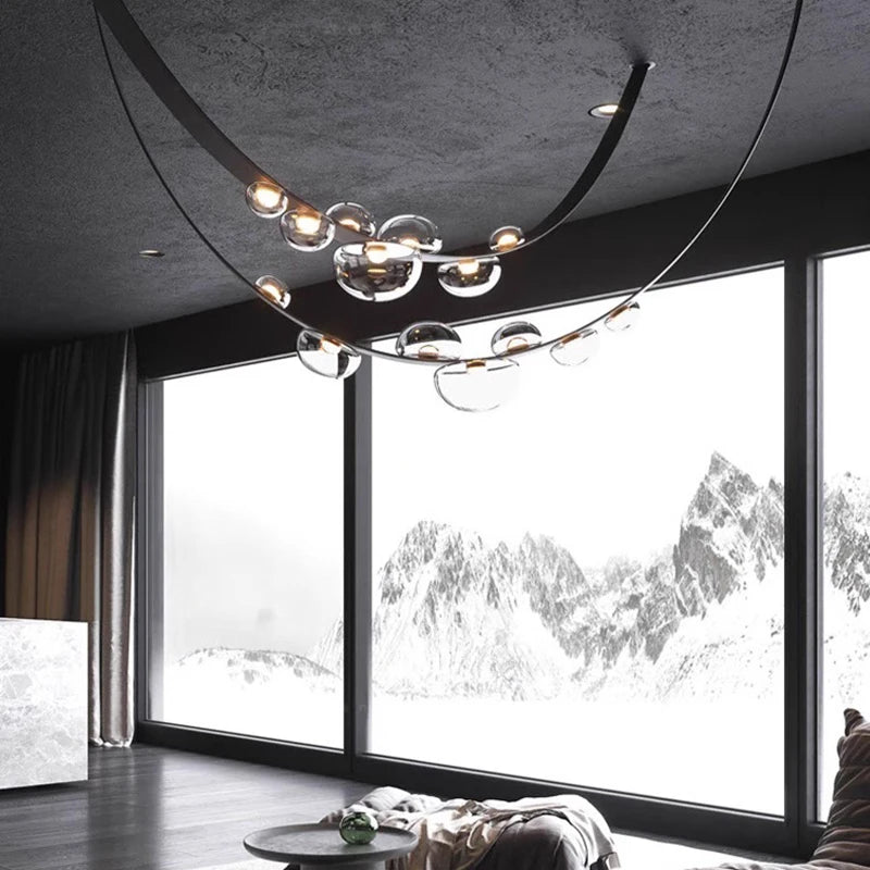 lustre décoration fantaisie éclairage intérieur lampes suspendues - vue 5 sur 8