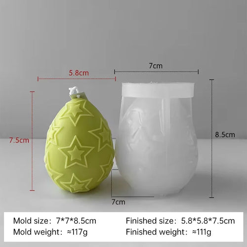moule à bougie en silicone pour œufs de pâques à créer soi-même - vue 17 sur 21