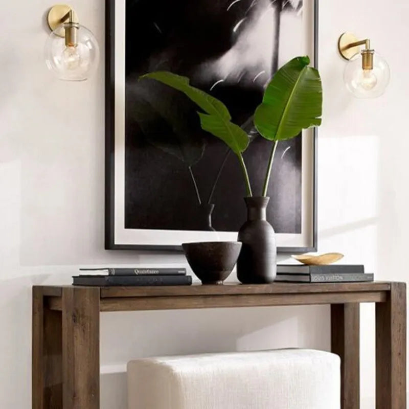 applique murale à led avec abat-jour en verre et métal - vue 7 sur 21
