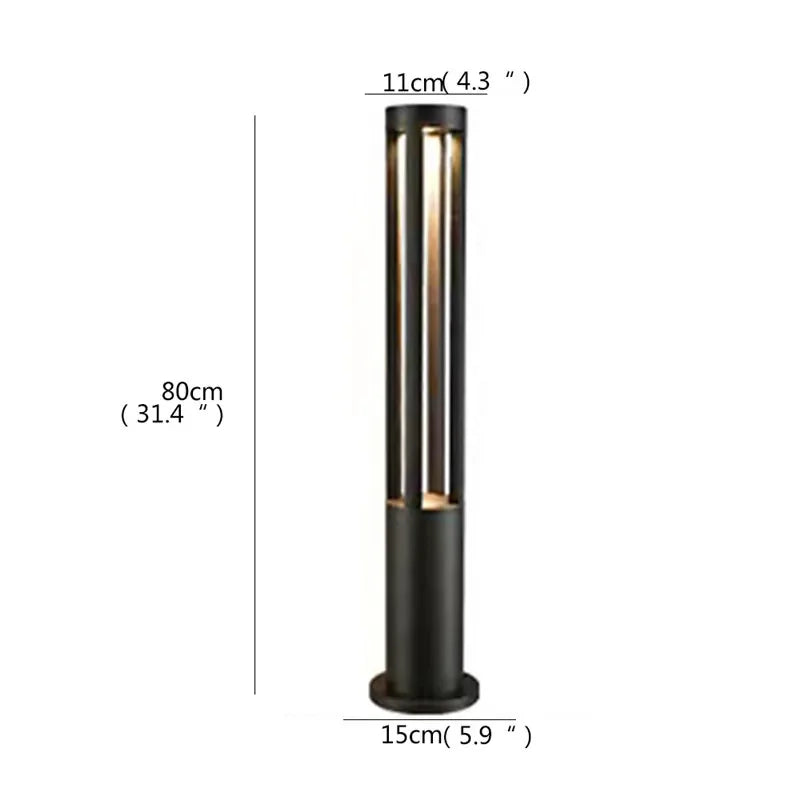 lampe de jardin extérieure led étanche design contemporain pour villa - vue 30 sur 47