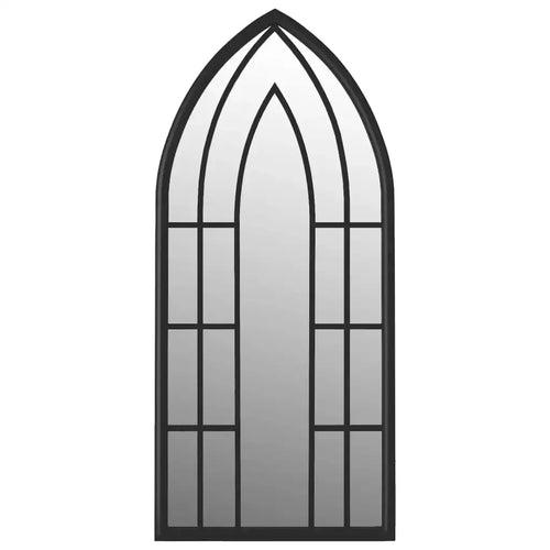 Black mirror 100x45 cm iron for indoor use, home decoration wall decal living room decoration - vue 3 sur 7