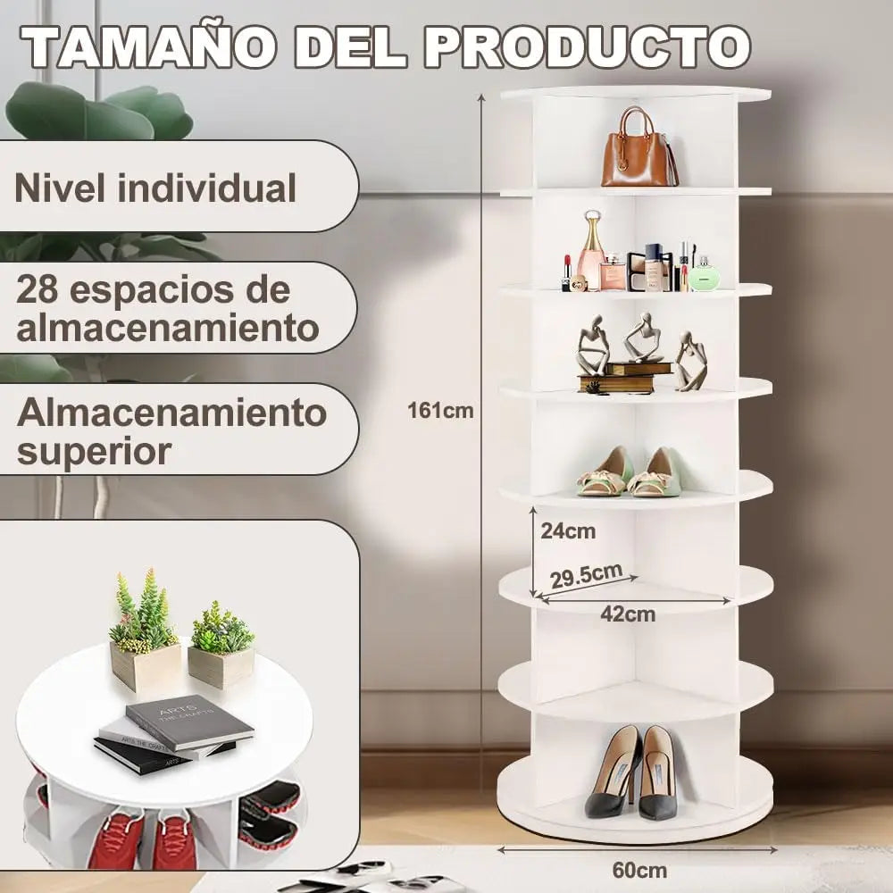 organisateur de chaussures rotatif à 360 degrés - vue 3 sur 6