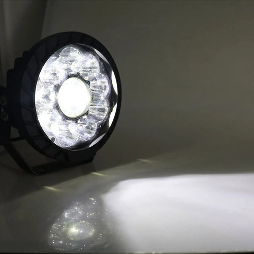 Waterproof round LED spotlight for truck super bright - vue 6 sur 7