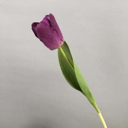 Set of 5 artificial tulips for realistic decoration - vue 8 sur 11