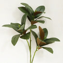 Realistic artificial magnolia leaves for home decor