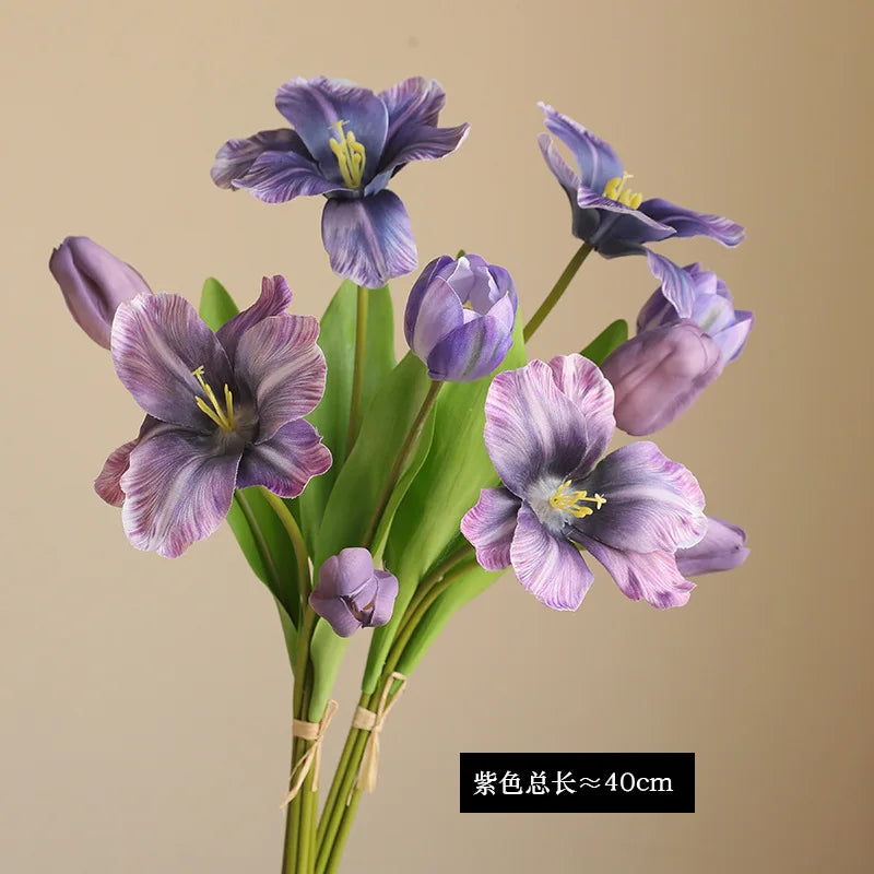 Realistic artificial tulip flowers luxury wedding decoration
