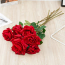 Realistic artificial rose branch for decoration and photography