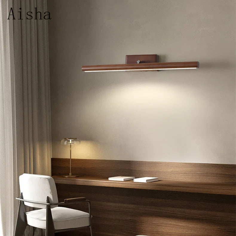 applique murale led en bois design nordique créatif pour intérieur - vue 3 sur 7