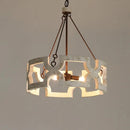 Lustre bois rural créatif salon salle manger couloir magasin boutique restaurant