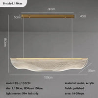 Modern minimalist decorative acrylic LED chandelier
