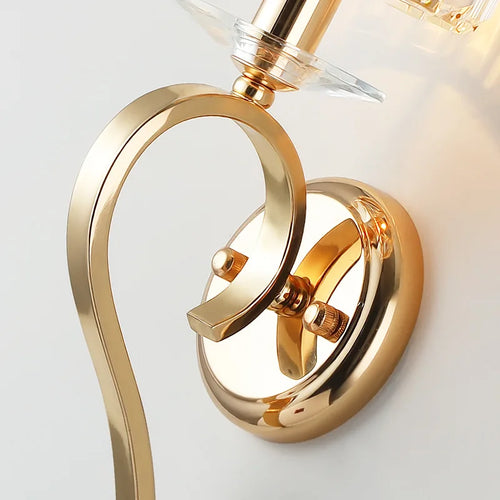 applique murale de luxe en cristal led pour décoration intérieure
