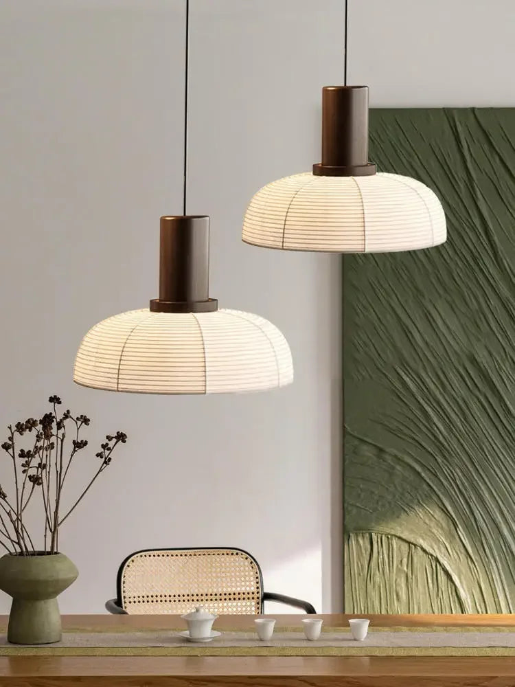 plafonnier wabi sabi en tissu pour une ambiance japonaise - vue 5 sur 10