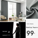 Rideau occultant moderne plissé pour chambre salon