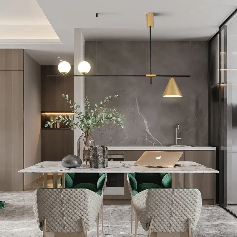 suspension moderne en verre pour décoration intérieure élégante - vue 6 sur 11