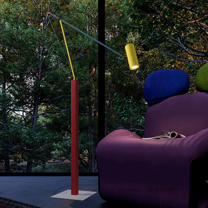 Lampadaire ajustable coloré ludique - vue 3 sur 8