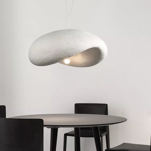 Suspension Style japonais Style Wabi Sabi Restaurant modèle chambre ligne blanc E27 nordique Simple forme chambre - vue 2 sur 7