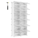 SONGMICS 12-Compartment Shoe Rack, Modular Storage Shelf, 30 x 40 x 30 cm Compartment, White