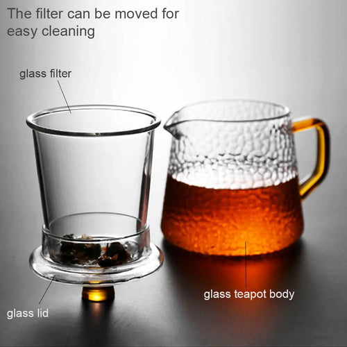 théière japonaise verre infuseur style traditionnel résistante chaleur
