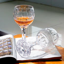 Verres a vin cristal style antique graves main