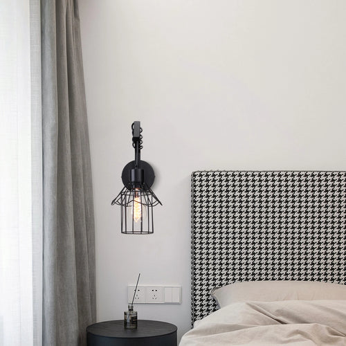 applique murale fer moderne nordique décoratif intérieur chambre chevet - vue 2 sur 6