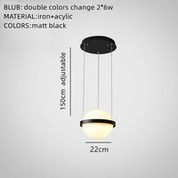 lustre moderne nordique avec pot de fleur led intégrée