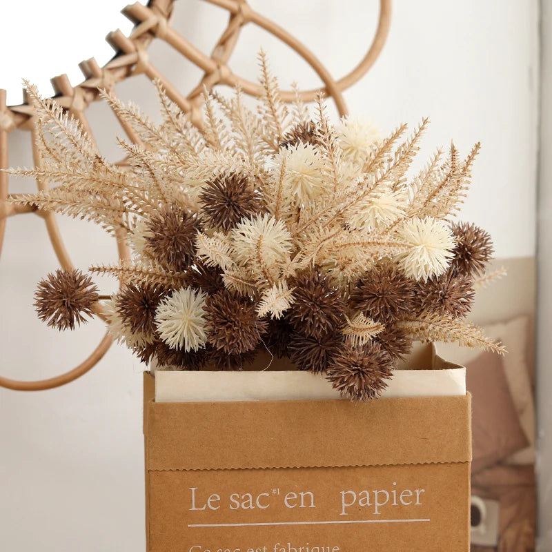 lot de boules de fleurs artificielles pour décoration et bricolage - vue 4 sur 9