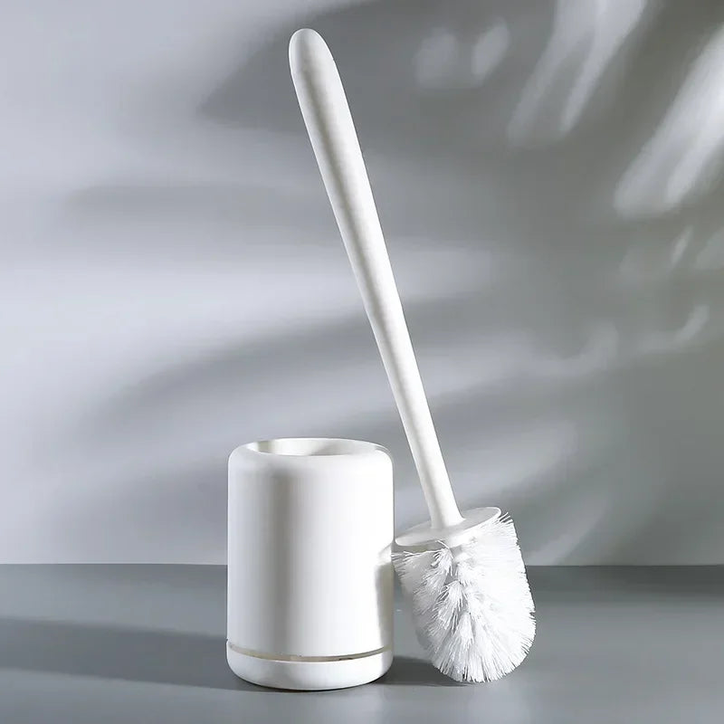 outil de nettoyage brosse de toilette avec support mural pratique - vue 8 sur 9