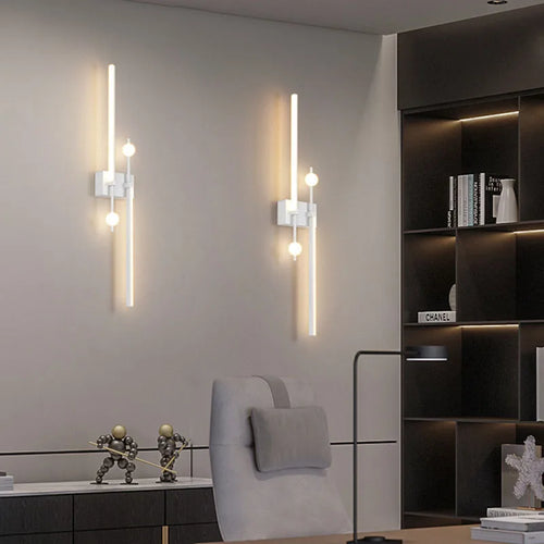 applique murale LED moderne pour salon Grille TV fond chambre chevet applique murale intérieur décor à la maison luminaire Lustre - vue 3 sur 23