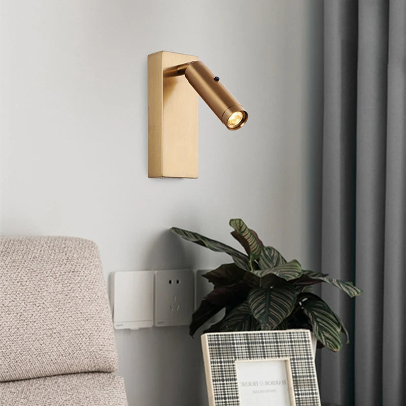 Applique de lecture murale avec spot et port usb et rotation à 350 degrés - vue 5 sur 10
