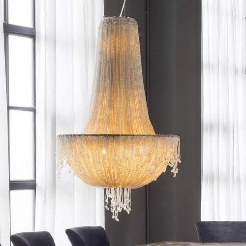 suspension en cristal rétro design créatif et luxueux - vue 5 sur 10