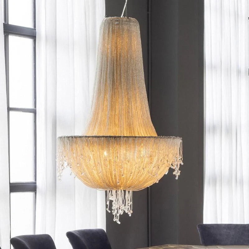 suspension en cristal rétro design créatif et luxueux - vue 5 sur 10