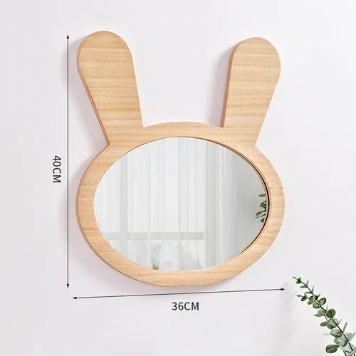miroirs décoratifs mignons pour enfants en bois à suspendre - vue 9 sur 13
