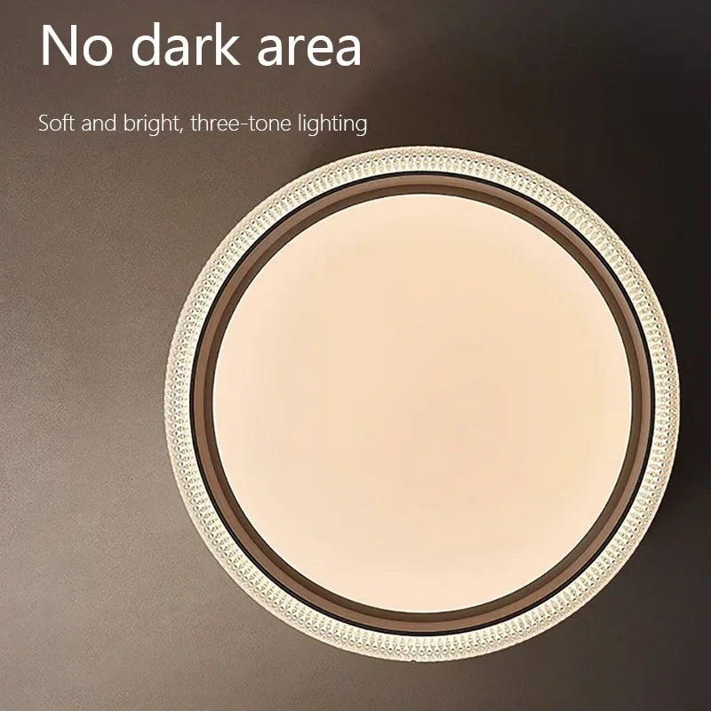 Plafonnier rond moderne à leds pour intérieur décoratif maison - vue 6 sur 7