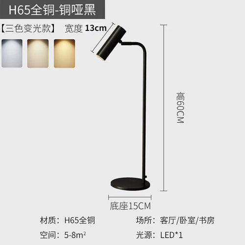 Nordic minimalist adjustable LED floor lamp for indoor use - vue 13 sur 14