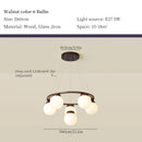 lustre en bois design pour décoration contemporaine maison