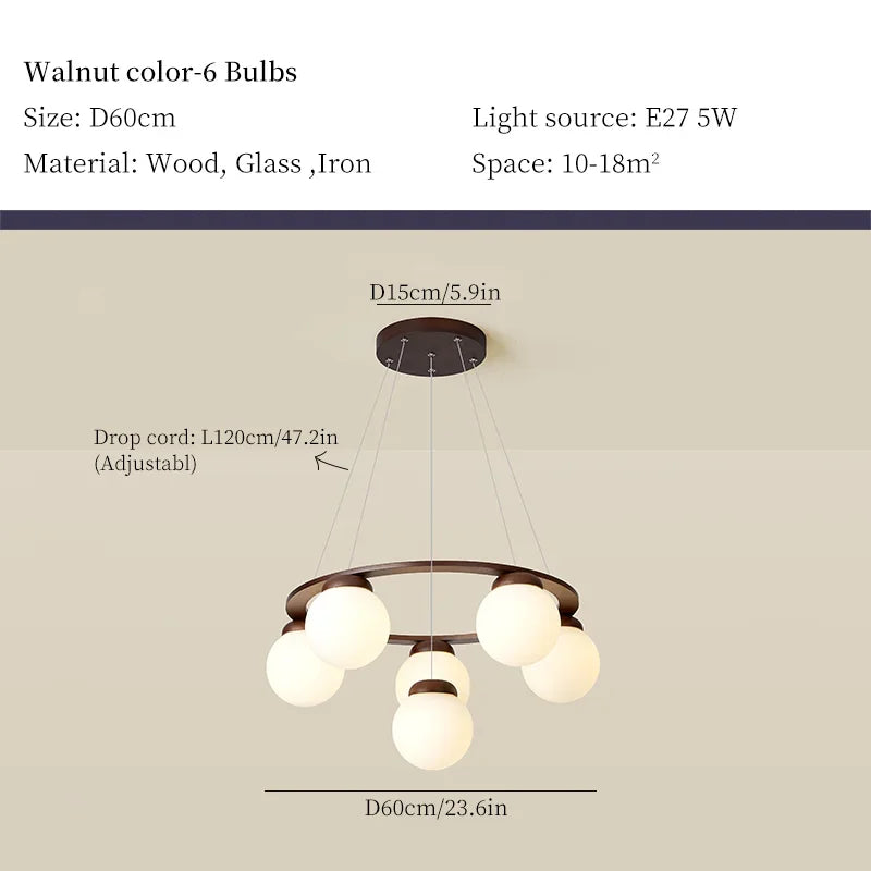 lustre en bois design pour décoration contemporaine maison - vue 14 sur 14