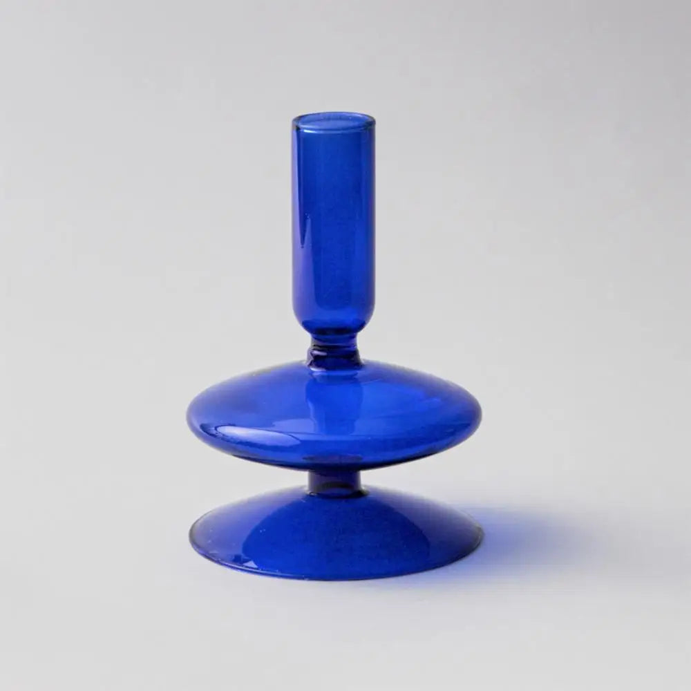 bougeoirs coniques en verre pour décoration de table de mariage - vue 22 sur 32