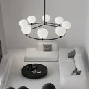 suspension moderne en laiton et verre hauteur réglable