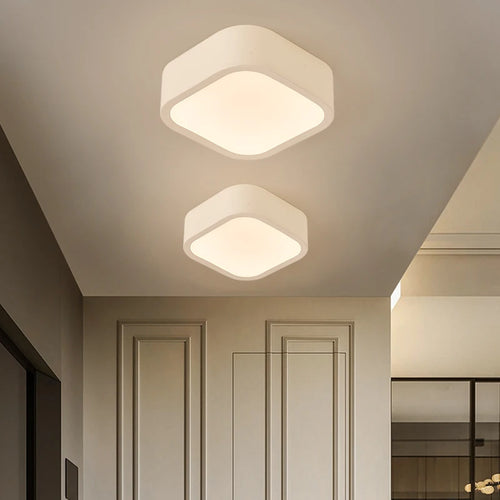 Minimalist multicolour LED ceiling light decorative indoor round or square