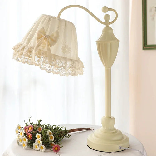 lampes de table en tissu style princesse décoratives à LED