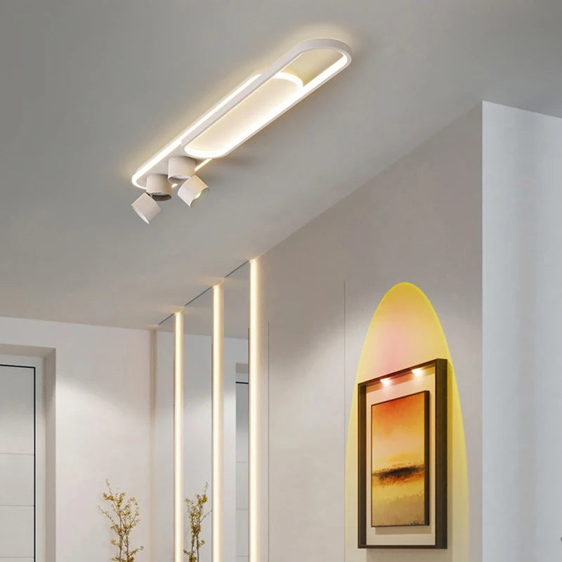 plafonnier mural moderne minimaliste pour balcon long - vue 6 sur 14
