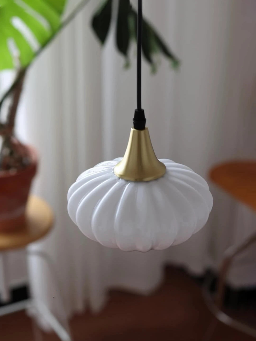 suspension en verre japonais design scandinave pour intérieur élégant - vue 3 sur 8
