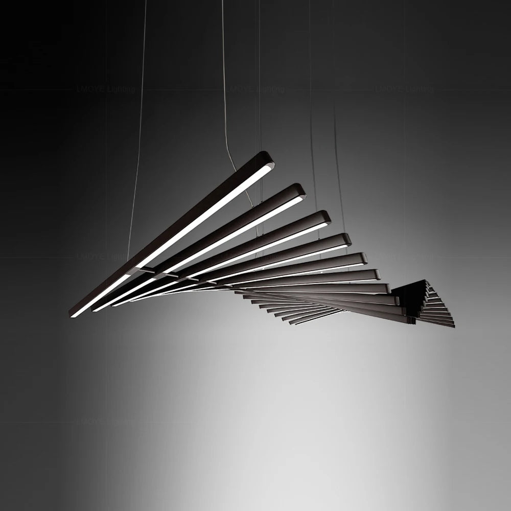 lustre led luxe suspension longue bande pour bricolage - vue 5 sur 11