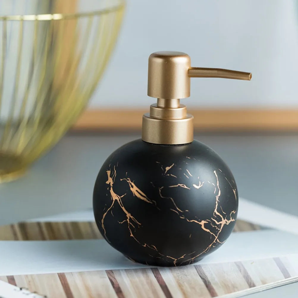 distributeur de savon en céramique moderne pour salle de bain - vue 11 sur 11
