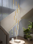 lustre en cristal moderne pour éclairage intérieur minimaliste